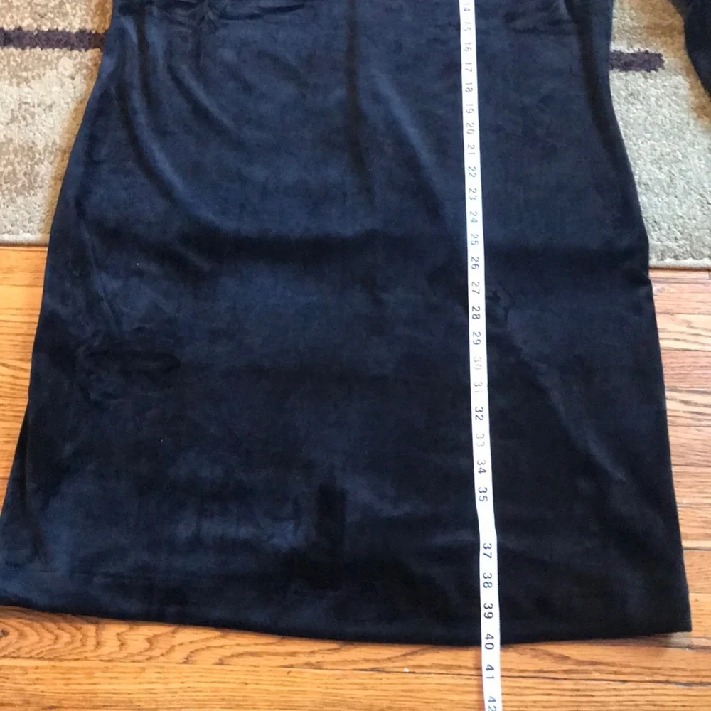 Sanctuary Black Faux Velvet Dress